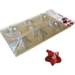 Martellato Chocolade Holvormen Kerst Ster (6x) 62x69mm 2st* Hol Vormen