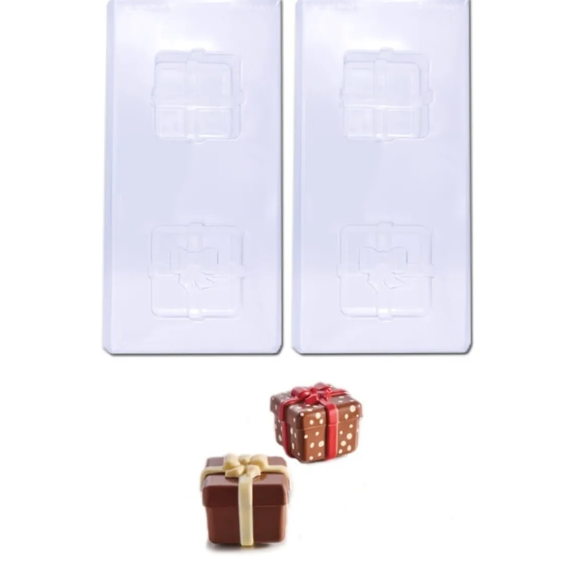 Martellato Chocolademal Cadeaubox (2x) 8x8x6,9cm* Figuur Mallen