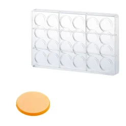 Martellato Chocolademal Circle Disk (24x) Ø33x4mm* Figuur Mallen