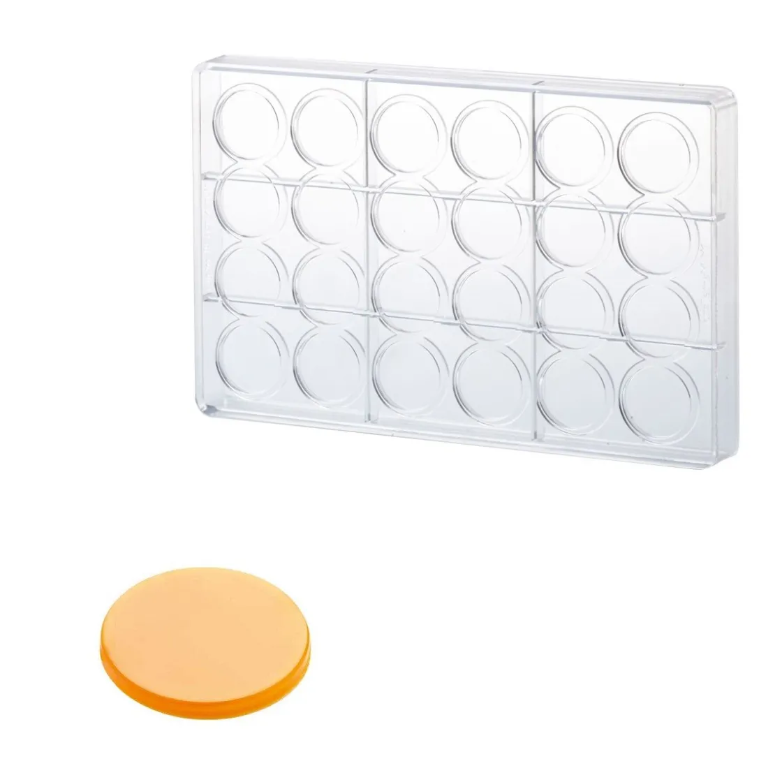 Martellato Chocolademal Circle Disk (24x) Ø33x4mm* Figuur Mallen