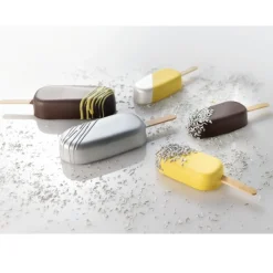 Martellato Siliconen IJsjesmal Classic (12x) +50stk.* Ijs En Dessert Vormen|Bakvormen Siliconen