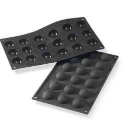 Martellato Siliconen Vorm Halve Bol Ø35x17,5mm (18) 29x17cm* Ijs En Dessert Vormen|Bakvormen Siliconen