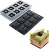 Martellato Siliconen Vorm Cube 50x50mm (8) Set/2*** Bakvormen Siliconen|Ijs En Dessert Vormen