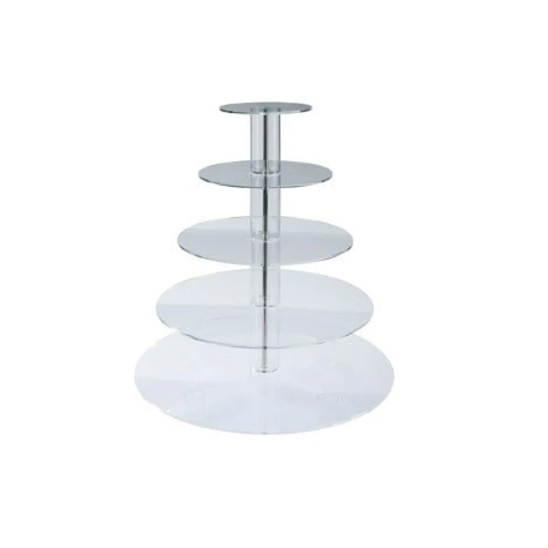 Martellato Taartstandaard Plexiglas 5 etages* Complete Standaarden