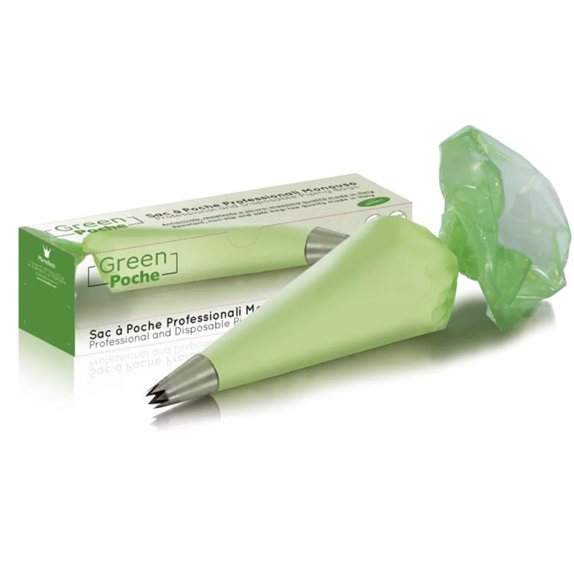 Martellato Wegwerp Spuitzak 55cm Groen 100 stuks* Spuitzakken