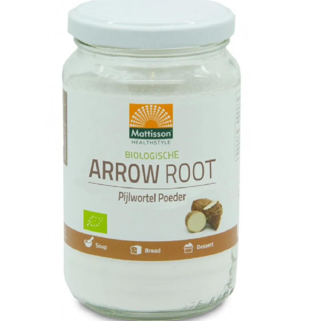 Mattisson Arrowroot (Pijlwortel Poeder) Biologisch 190g* Hulpstoffen En Bindmiddelen|Hulpstoffen