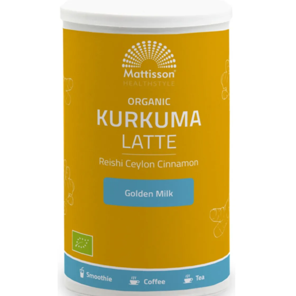 Mattisson Kurkuma Latte Ongezoet Biologisch 160g* Kruiden En Specerijen