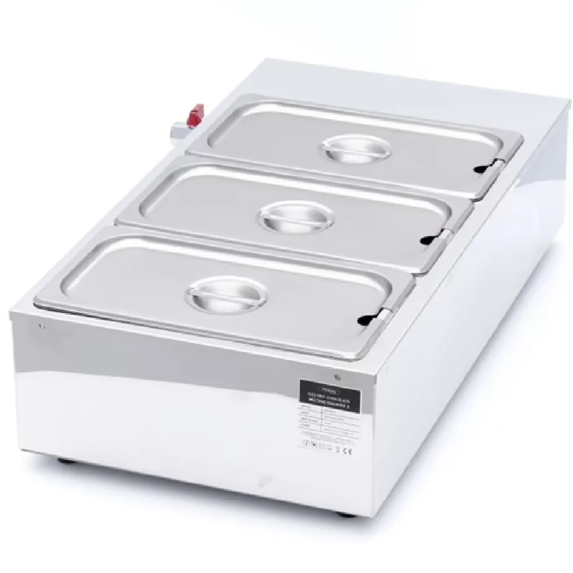 Maxima Chocoladesmelter 3x 1/3GN Professioneel* Couverture Smeltbakken