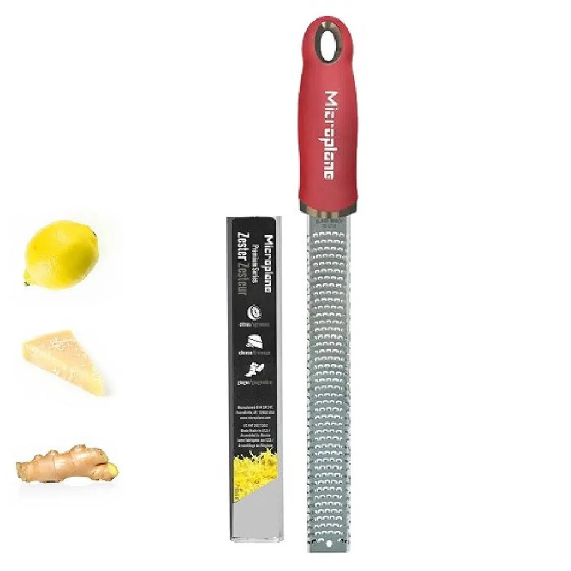 Microplane Rasp Zester Granaatappel Rood* Schillen En Raspen
