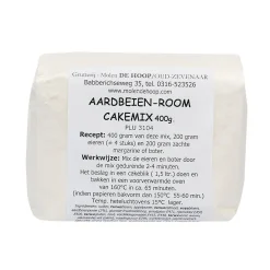 Molen de Hoop Aardbeien-room cakemix 400gr* Banketmixen|Bekijk Alle Mixen