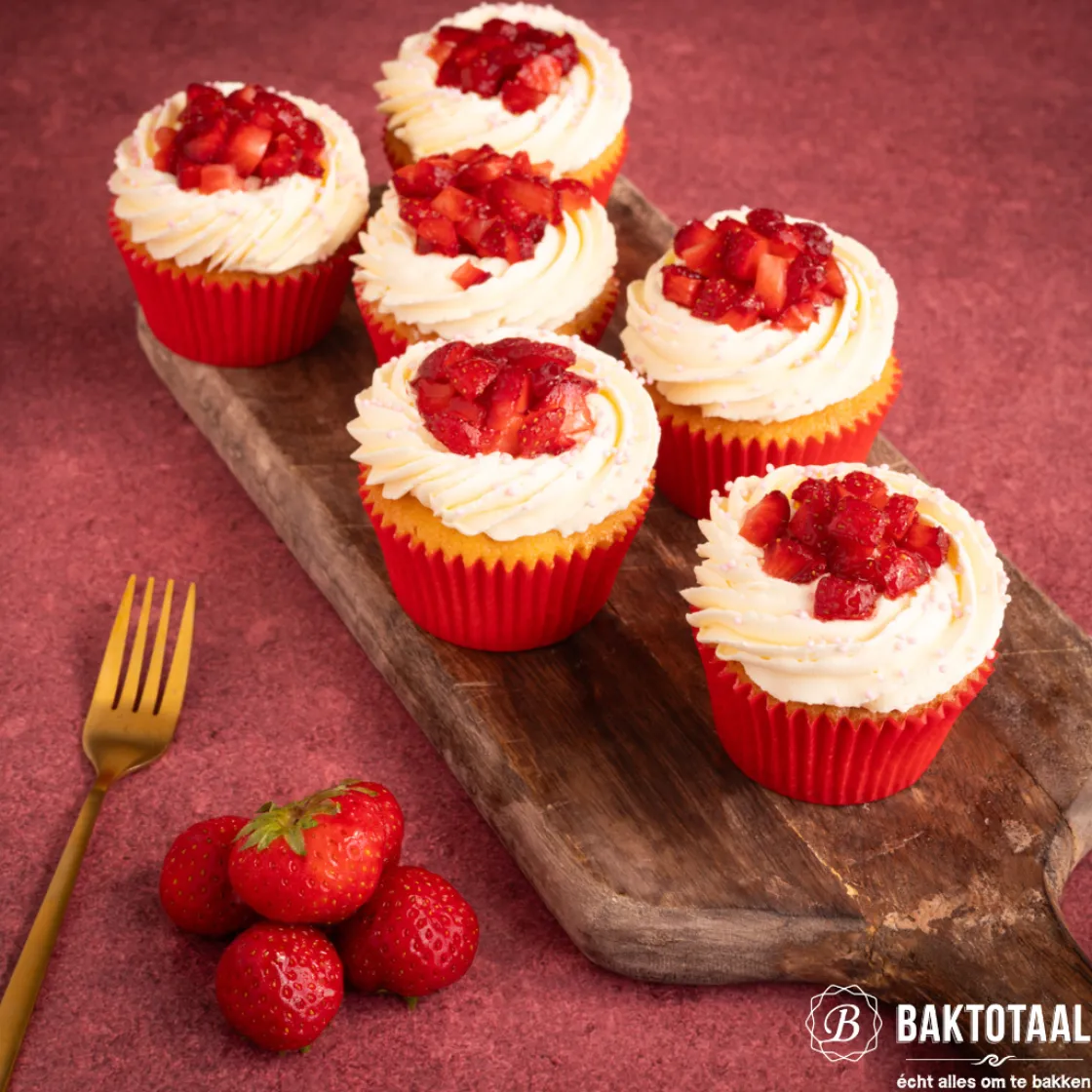 Molen de Hoop Aardbeien-room cakemix 400gr* Banketmixen|Bekijk Alle Mixen