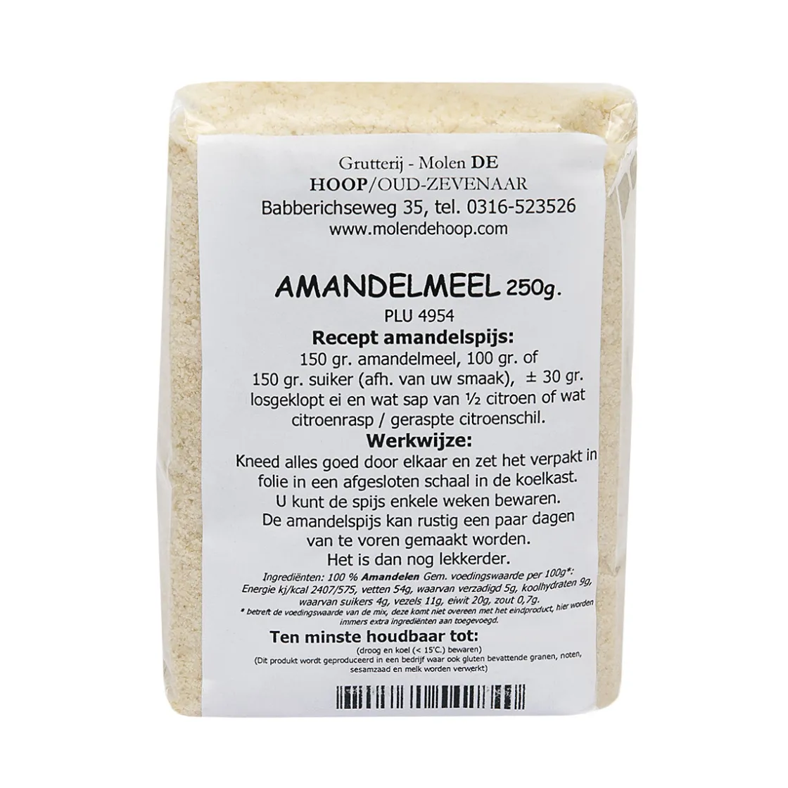 Molen de Hoop Amandelmeel 250gr* Bloem En Meel