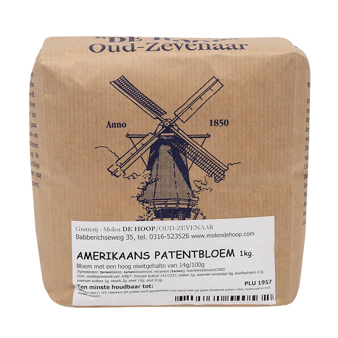 Molen de Hoop Amerikaanse Patentbloem 1kg* Bloem En Meel