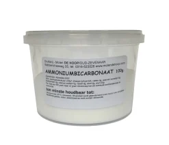 Molen de Hoop Ammoniumbicarbonaat 100gr* Hulpstoffen