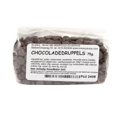 Molen de Hoop Bakvaste Chocoladedruppels 75 gr* Chocolade|Chocolade Druppels