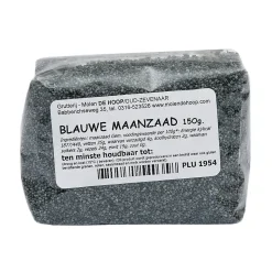 Molen de Hoop Blauw Maanzaad 150gr* Zaden, Granen, Noten En Vruchten