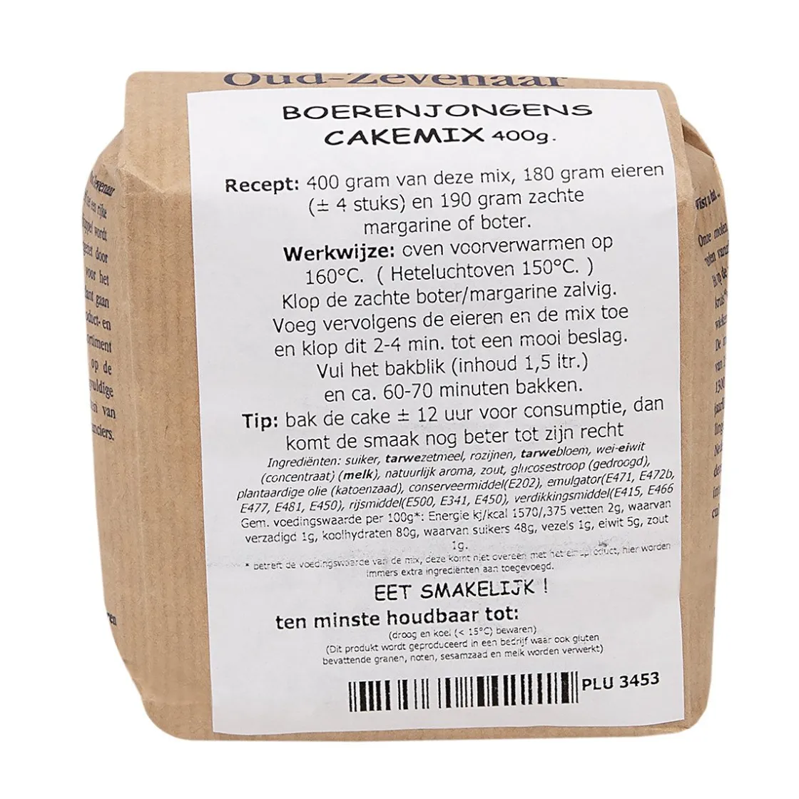 Molen de Hoop Boerenjongenscakemix 400gr* Banketmixen|Bekijk Alle Mixen