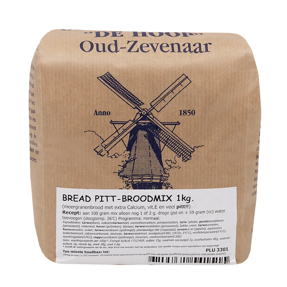 Molen de Hoop Bread Pitt Broodmix 1kg* Broodmixen|Bekijk Alle Mixen