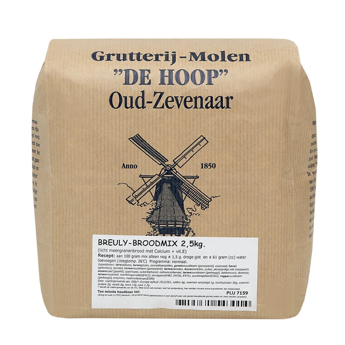 Molen de Hoop Breuly Broodmix 2,5kg* Broodmixen|Bekijk Alle Mixen
