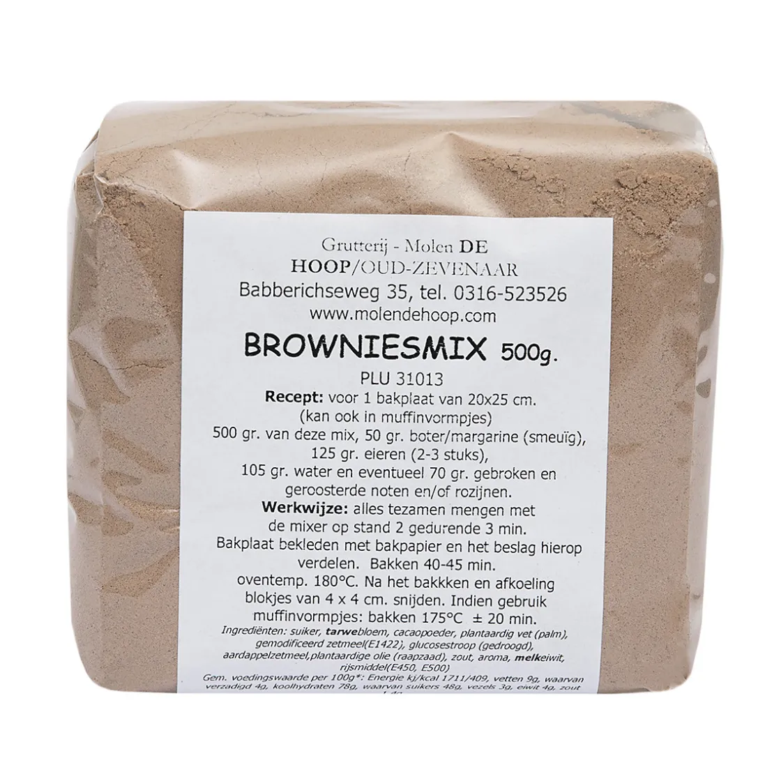 Molen de Hoop Brownie mix 500gr* Banketmixen|Bekijk Alle Mixen