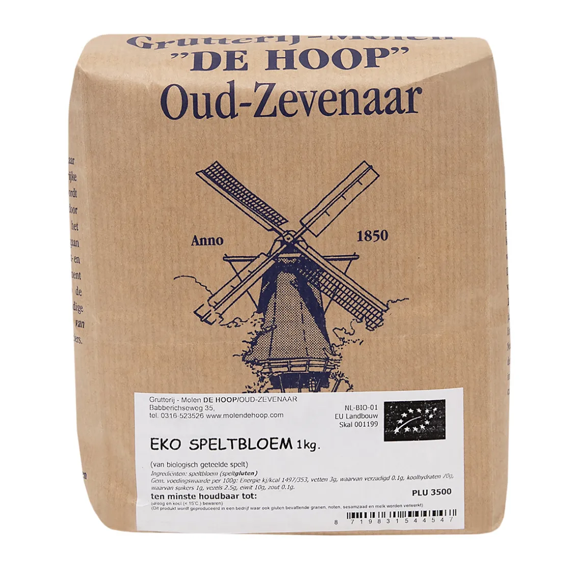 Molen de Hoop EKO Speltbloem 1kg* Bloem En Meel