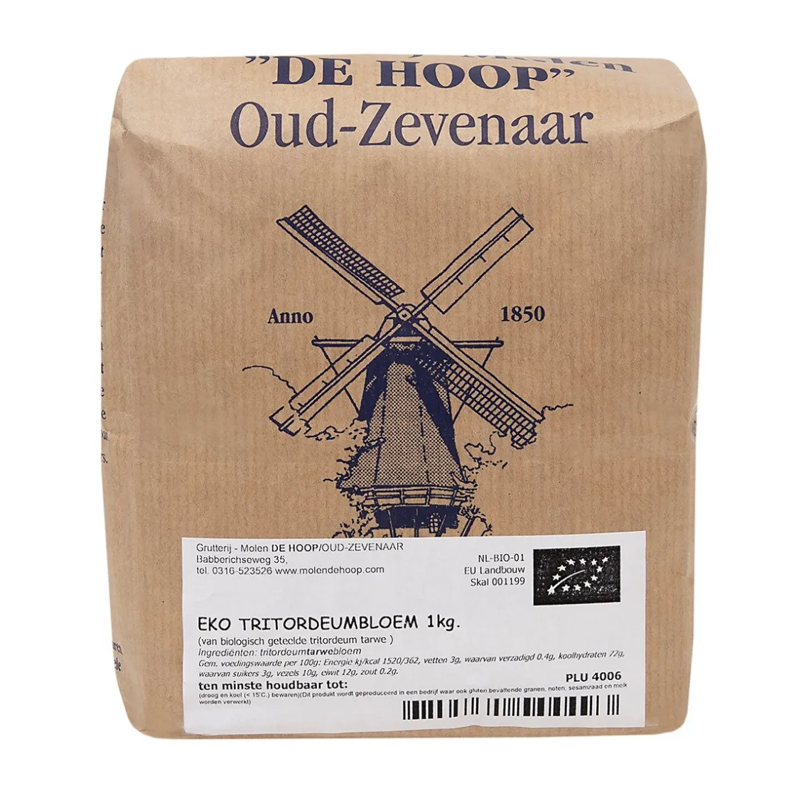 Molen de Hoop EKO Tritordeumbloem 1kg* Bloem En Meel