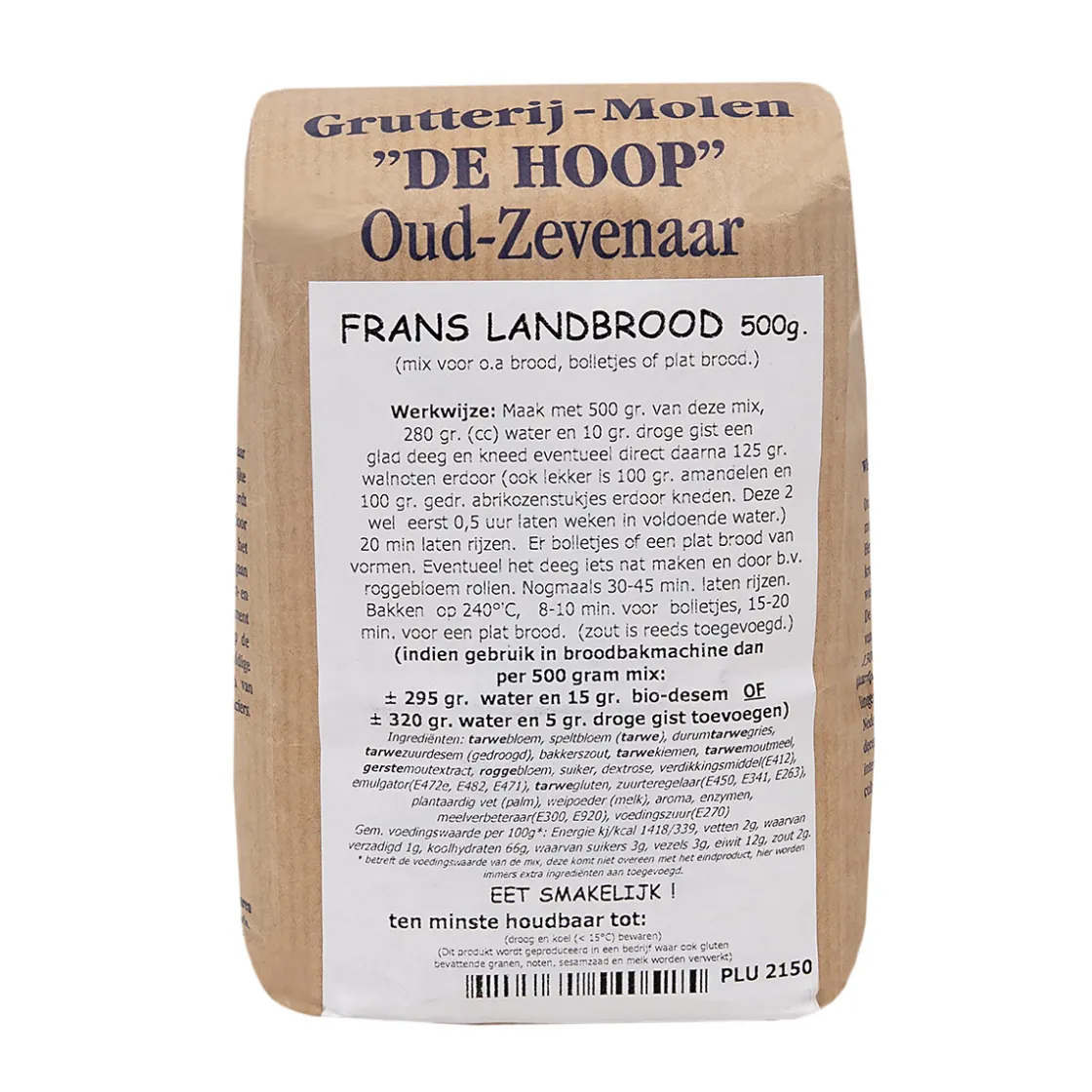 Molen de Hoop Frans Landbrood 500gr* Broodmixen|Bekijk Alle Mixen