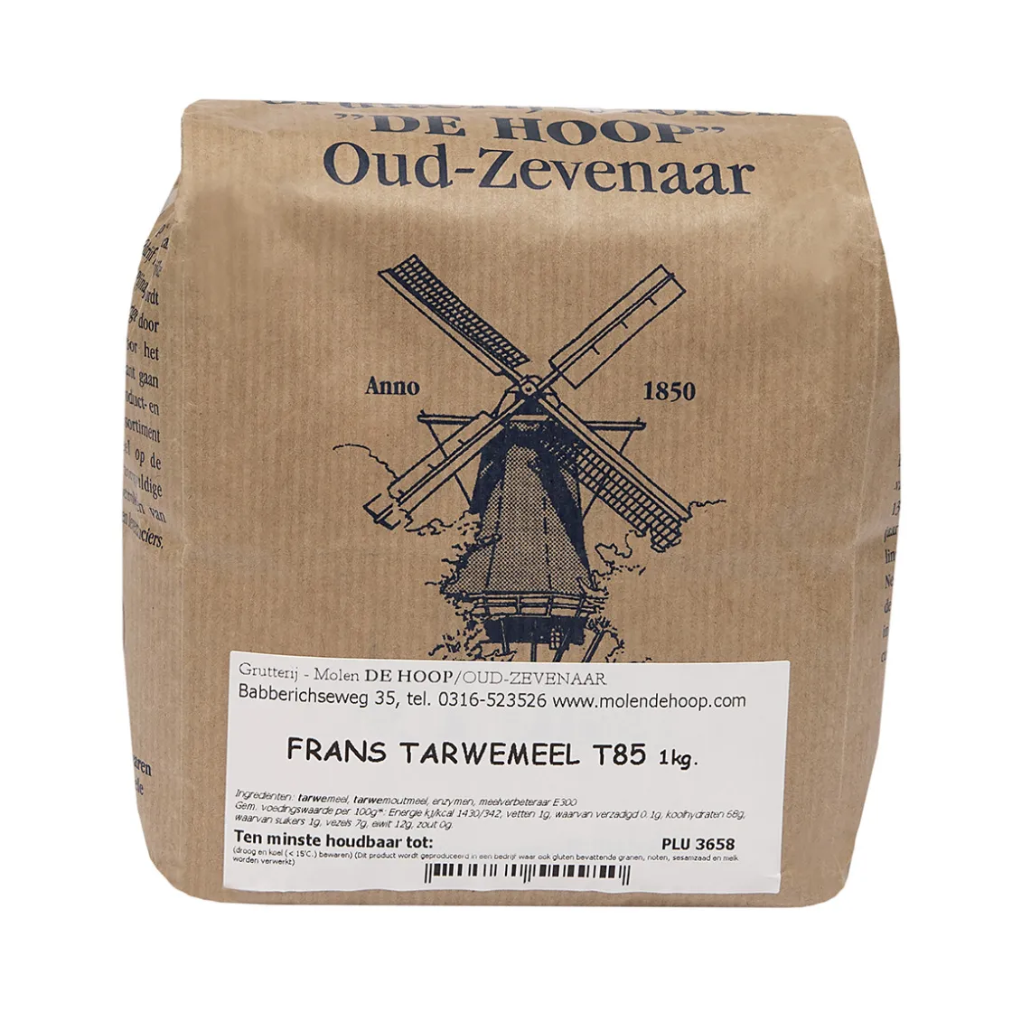 Molen de Hoop Franse Tarwemeel T85 1kg* Bloem En Meel