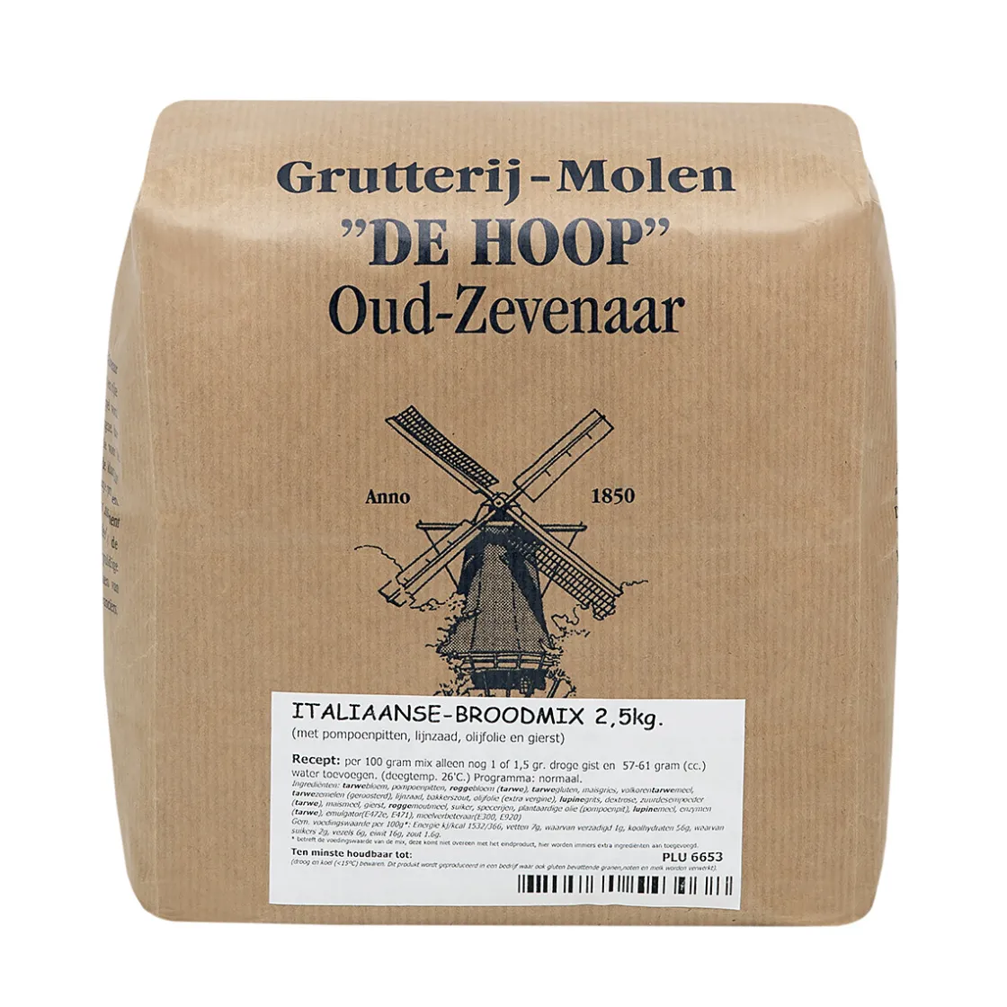 Molen de Hoop Italiaanse Broodmix 2,5kg* Broodmixen|Bekijk Alle Mixen