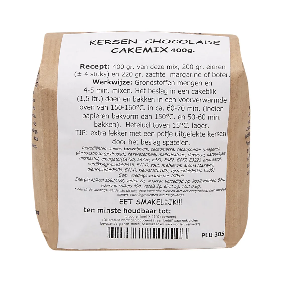 Molen de Hoop Kersen-Chocoladecakemix 400gr* Banketmixen|Bekijk Alle Mixen