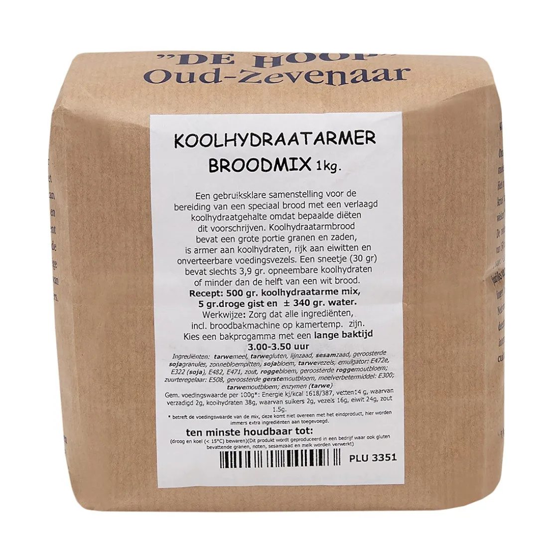 Molen de Hoop Koolhydraatarmer Broodmix 1kg* Broodmixen|Bekijk Alle Mixen