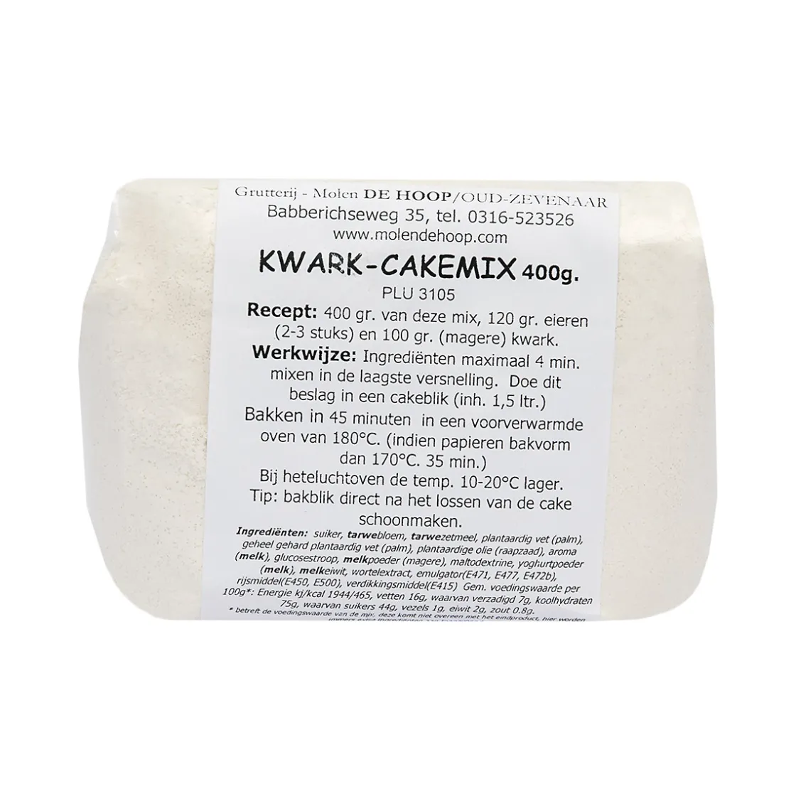 Molen de Hoop Kwarkcakemix 400gr* Banketmixen|Bekijk Alle Mixen