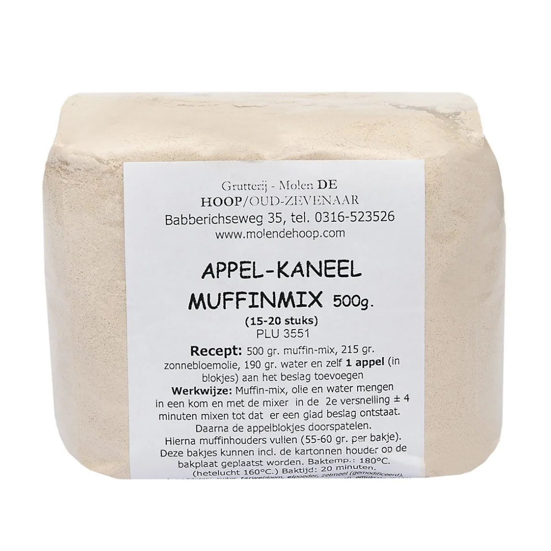 Molen de Hoop Muffin-mix Appel-Kaneel 500gr* Banketmixen|Bekijk Alle Mixen