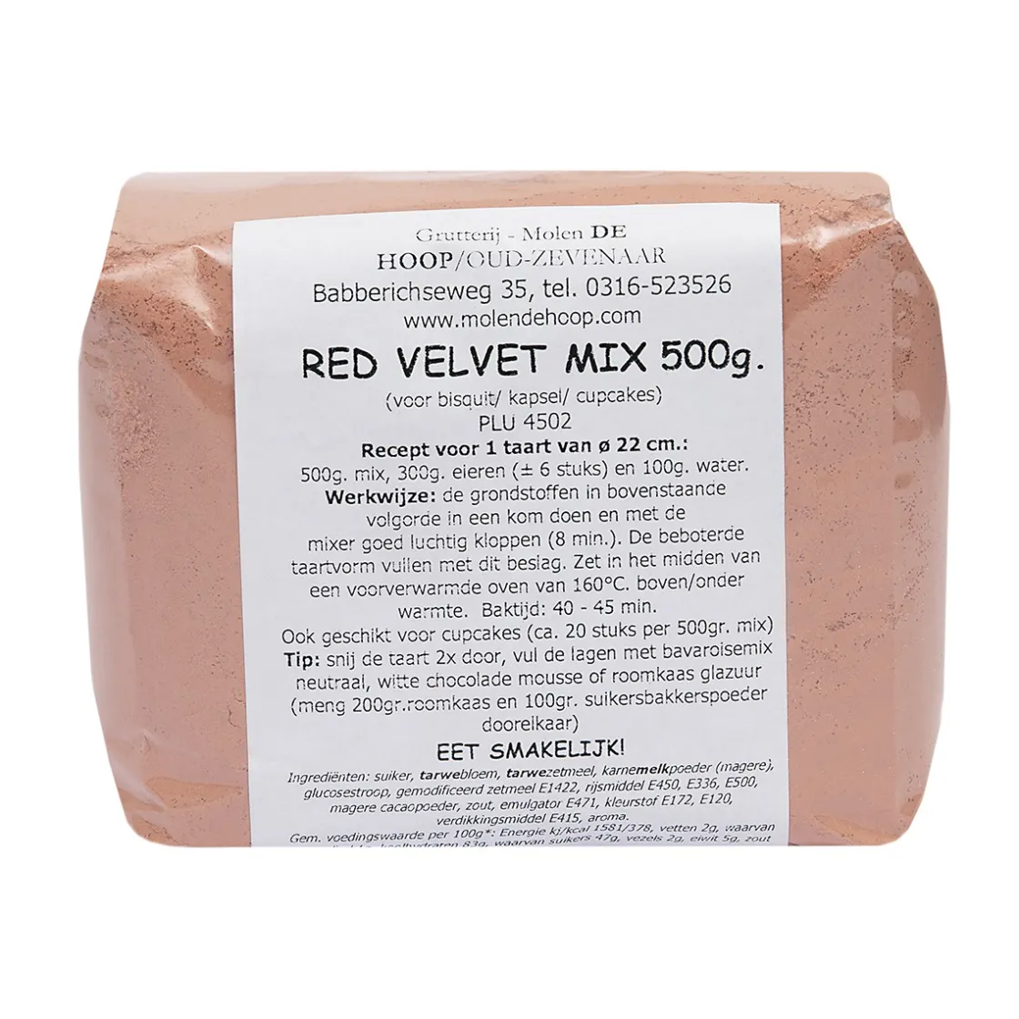 Molen de Hoop Red Velvet Cakemix 500gr* Banketmixen|Bekijk Alle Mixen