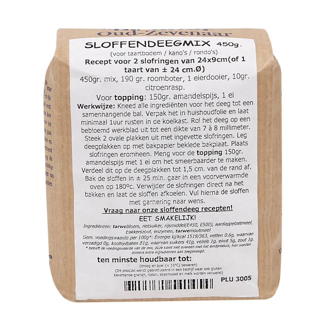 Molen de Hoop Sloffendeegmix 450 gr* Banketmixen|Bekijk Alle Mixen