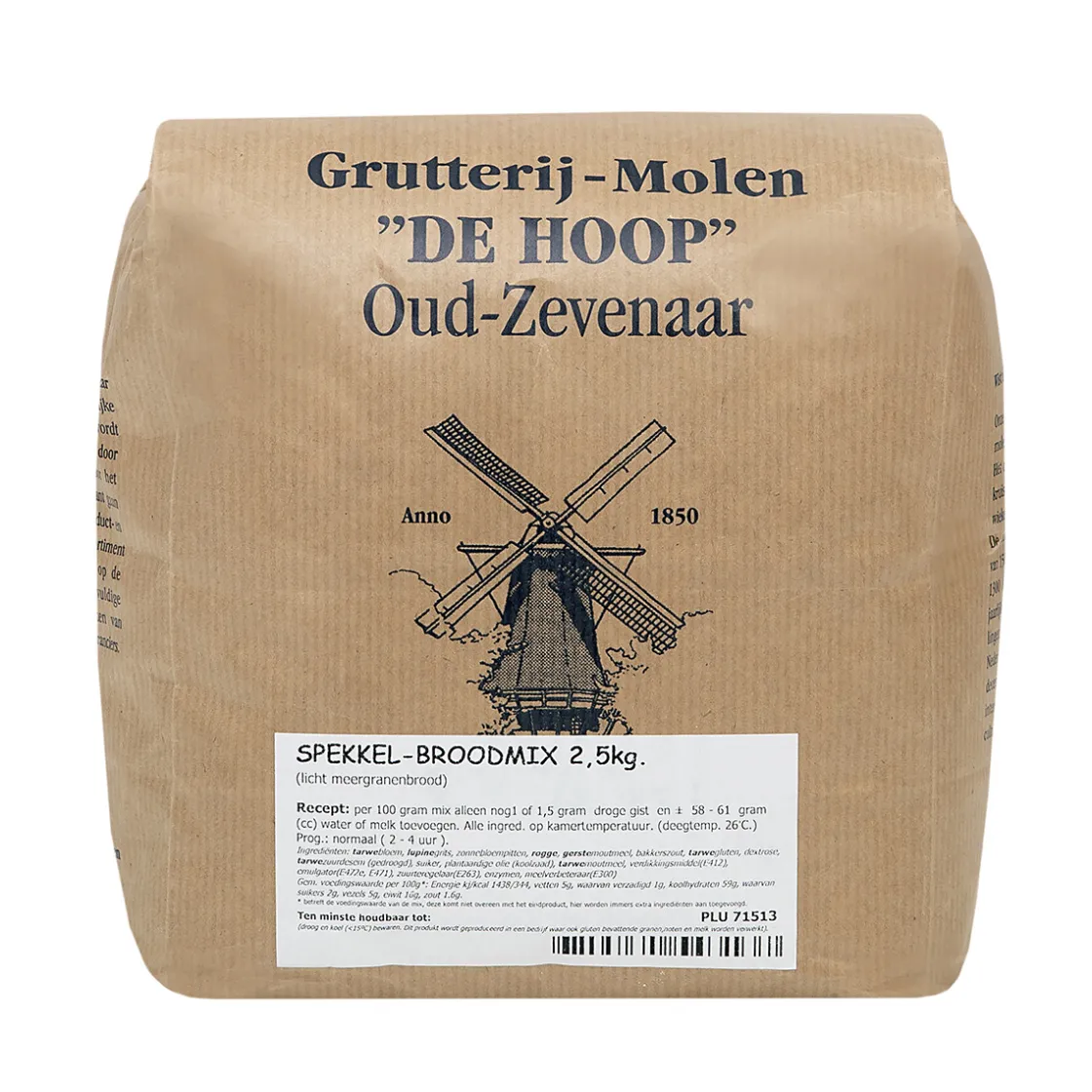 Molen de Hoop Spekkel Broodmix 2,5kg* Broodmixen|Bekijk Alle Mixen