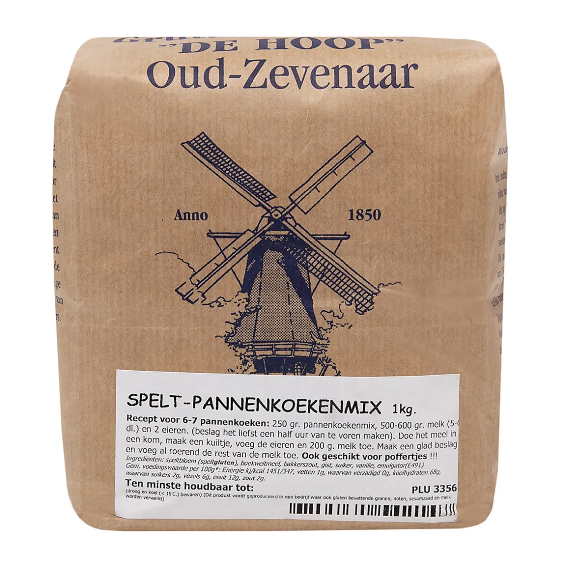 Molen de Hoop Spelt Pannenkoekenmix 1kg* Banketmixen|Bekijk Alle Mixen