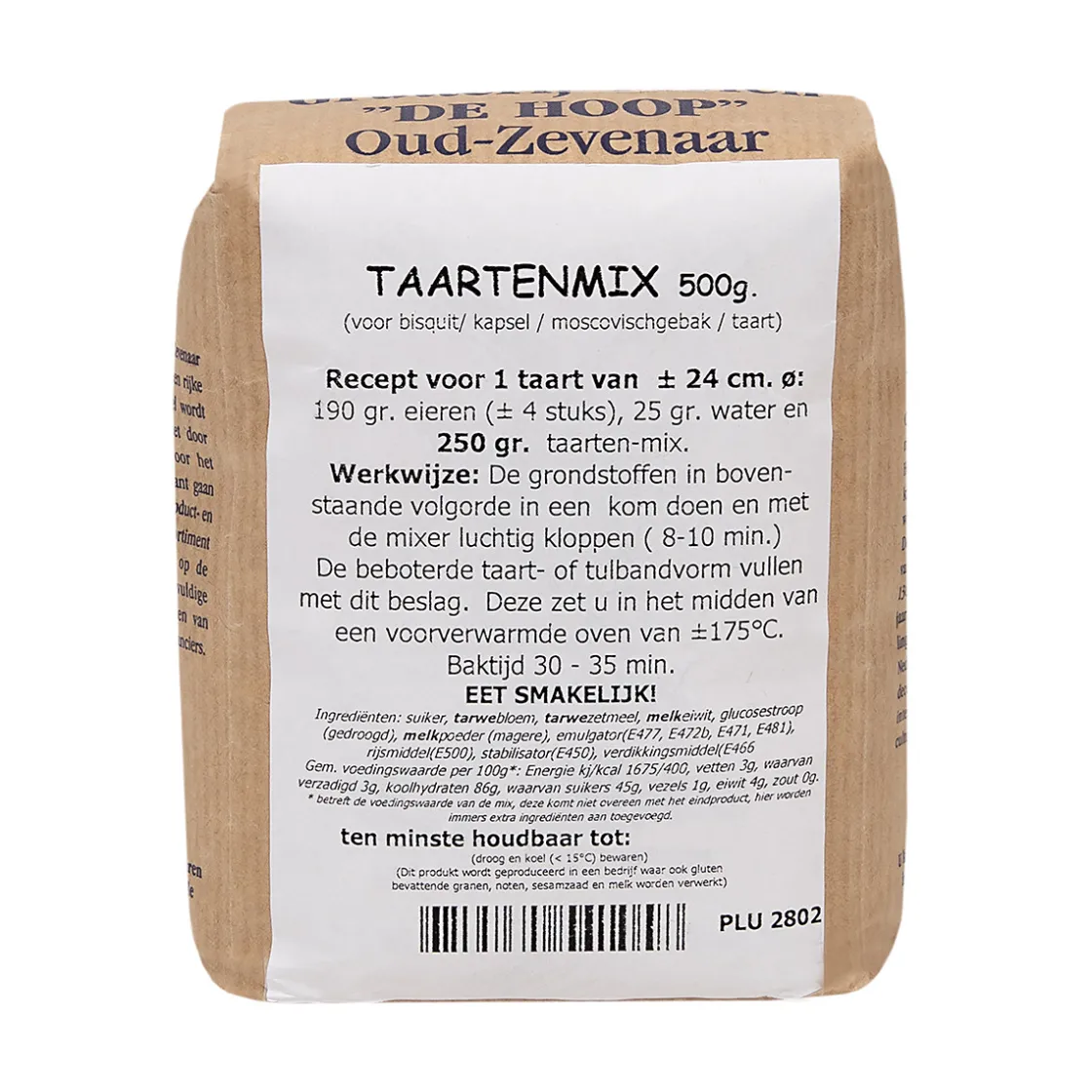Molen de Hoop Taartenmix (biscuit/kapsel) 500gr* Banketmixen|Bekijk Alle Mixen