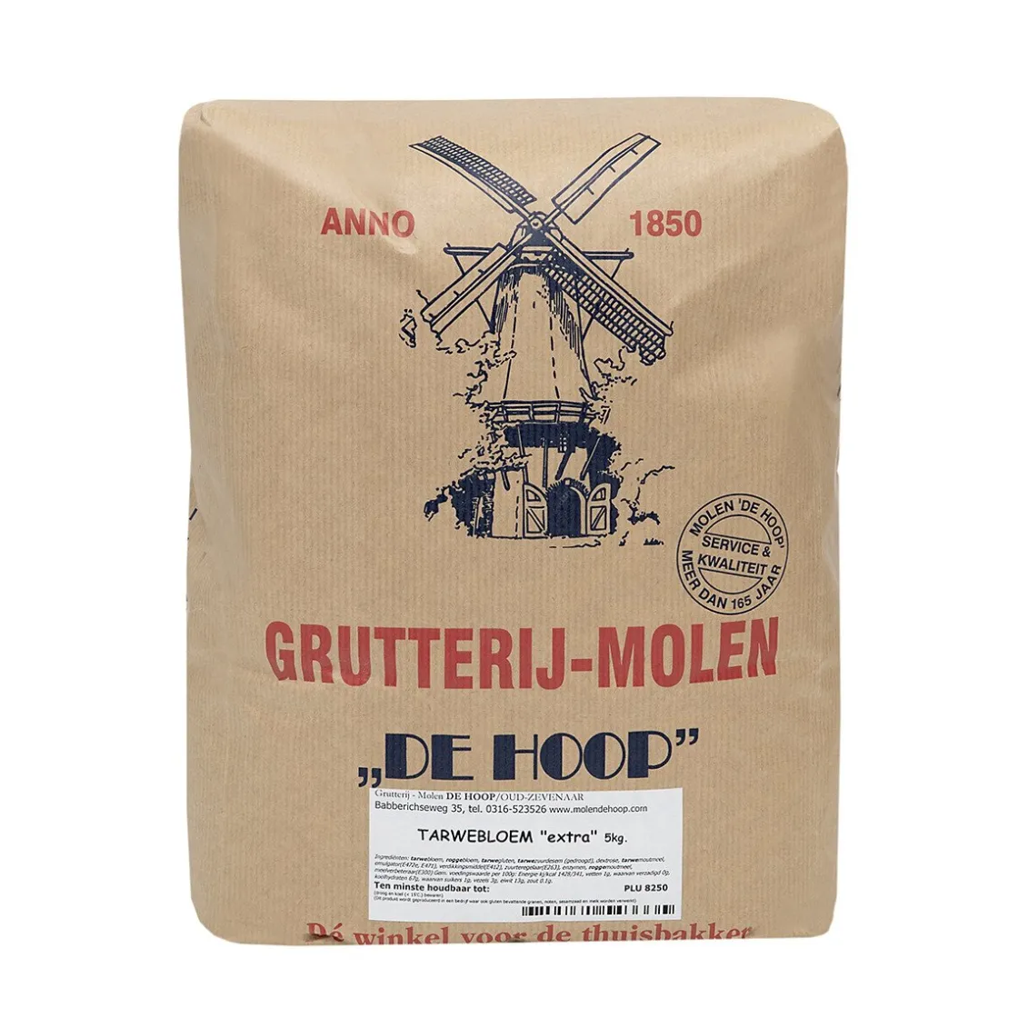 Molen de Hoop Tarwebloem 'Extra' 5kg* Bloem En Meel