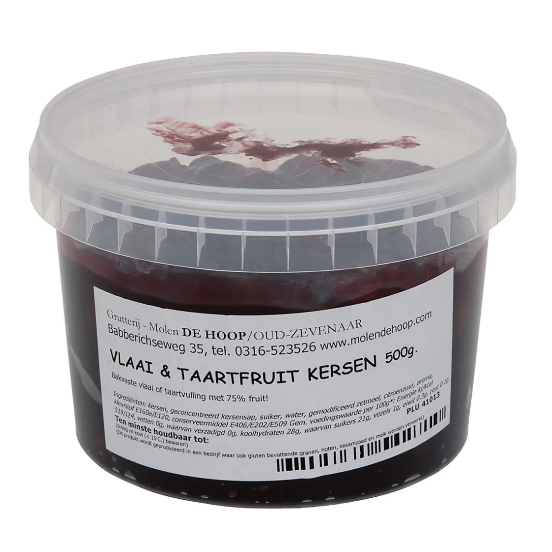 Molen de Hoop Vlaai en Taartfruit Kersen 500 gr.* Fruit En Vanille|Fruitvullingen