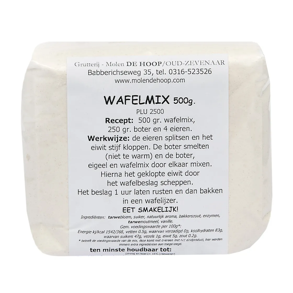 Molen de Hoop Wafelmix 500gr* Banketmixen|Bekijk Alle Mixen