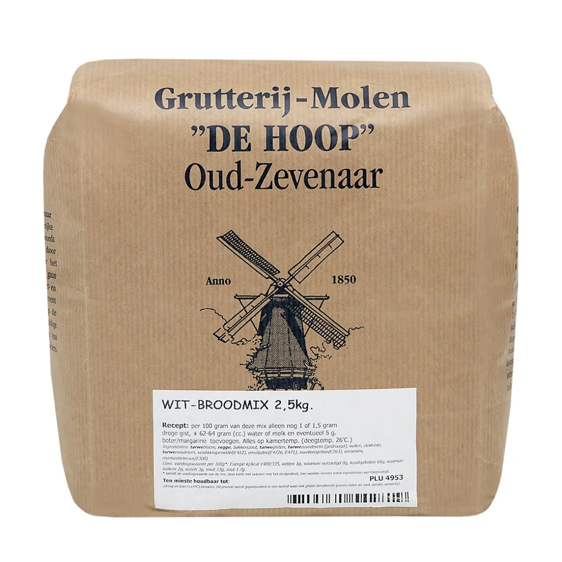 Molen de Hoop Witbroodmix 2,5kg* Broodmixen|Bekijk Alle Mixen
