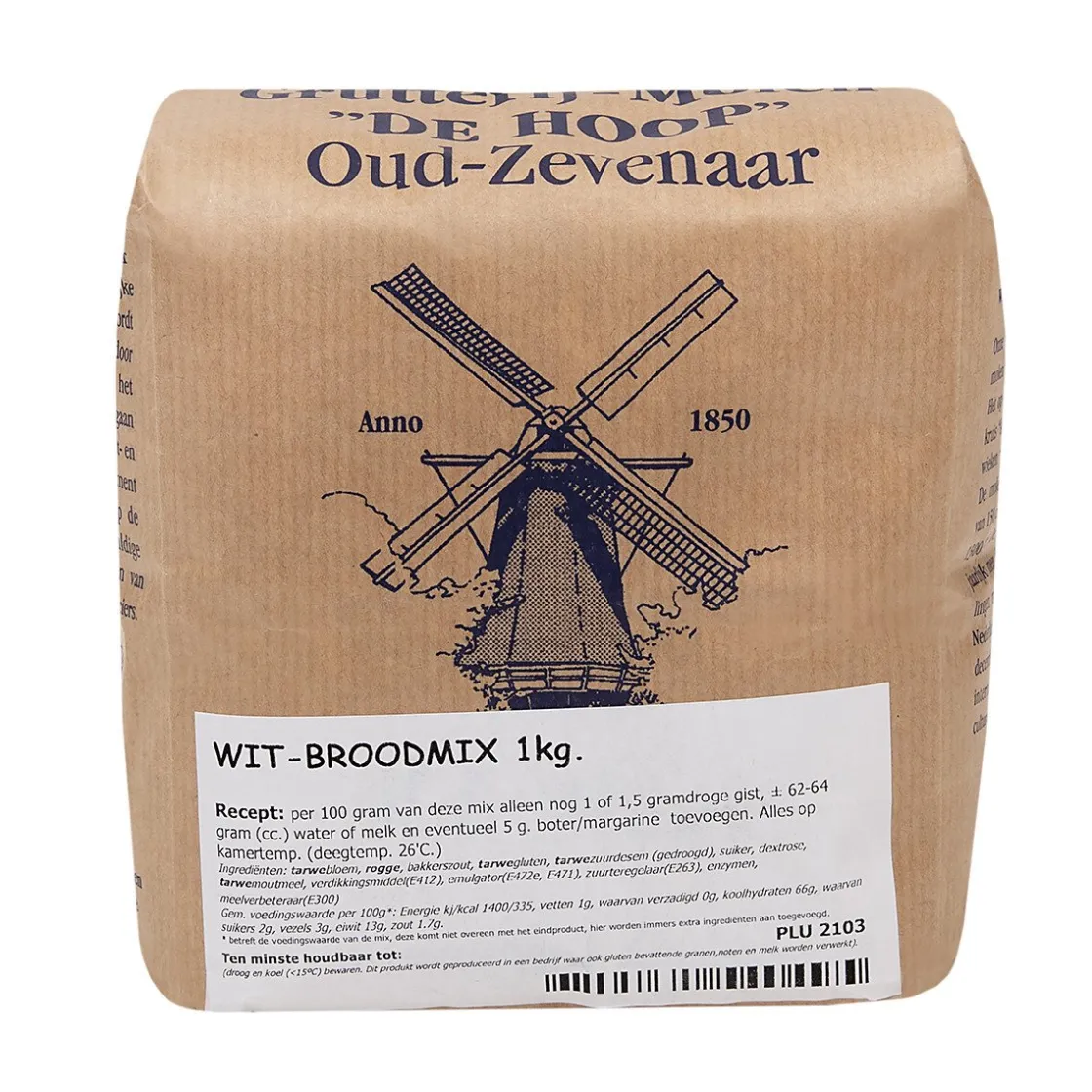 Molen de Hoop Witbroodmix 1kg* Broodmixen|Bekijk Alle Mixen