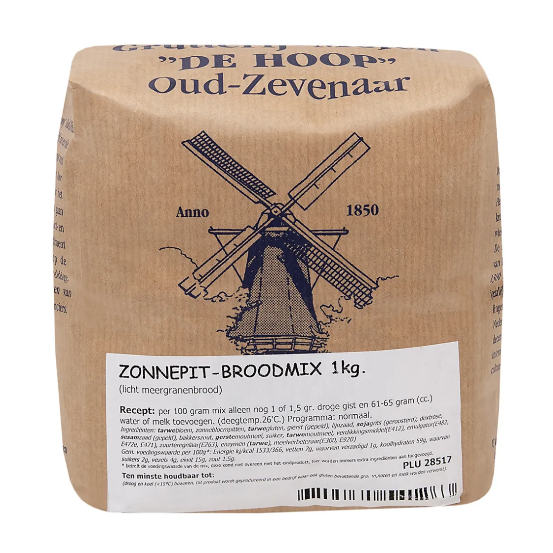 Molen de Hoop Zonnepit Broodmix 1kg* Broodmixen|Bekijk Alle Mixen
