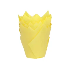 House of Marie Muffin Cups HoM Tulp Geel 36st.* Bakvormen Papier
