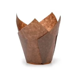 Overig Muffin Cups Tulp Bruin 2400st.* Bakvormen Papier