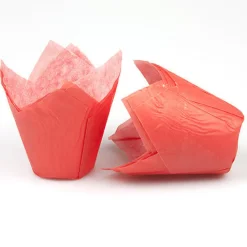 Overig Muffin cups tulpmodel Rood 200 st.* Bakvormen Papier