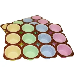 Overig Muffin/Cupcake Tray papier gekleurd set 2x12 vormpjes* Bakvormen Papier