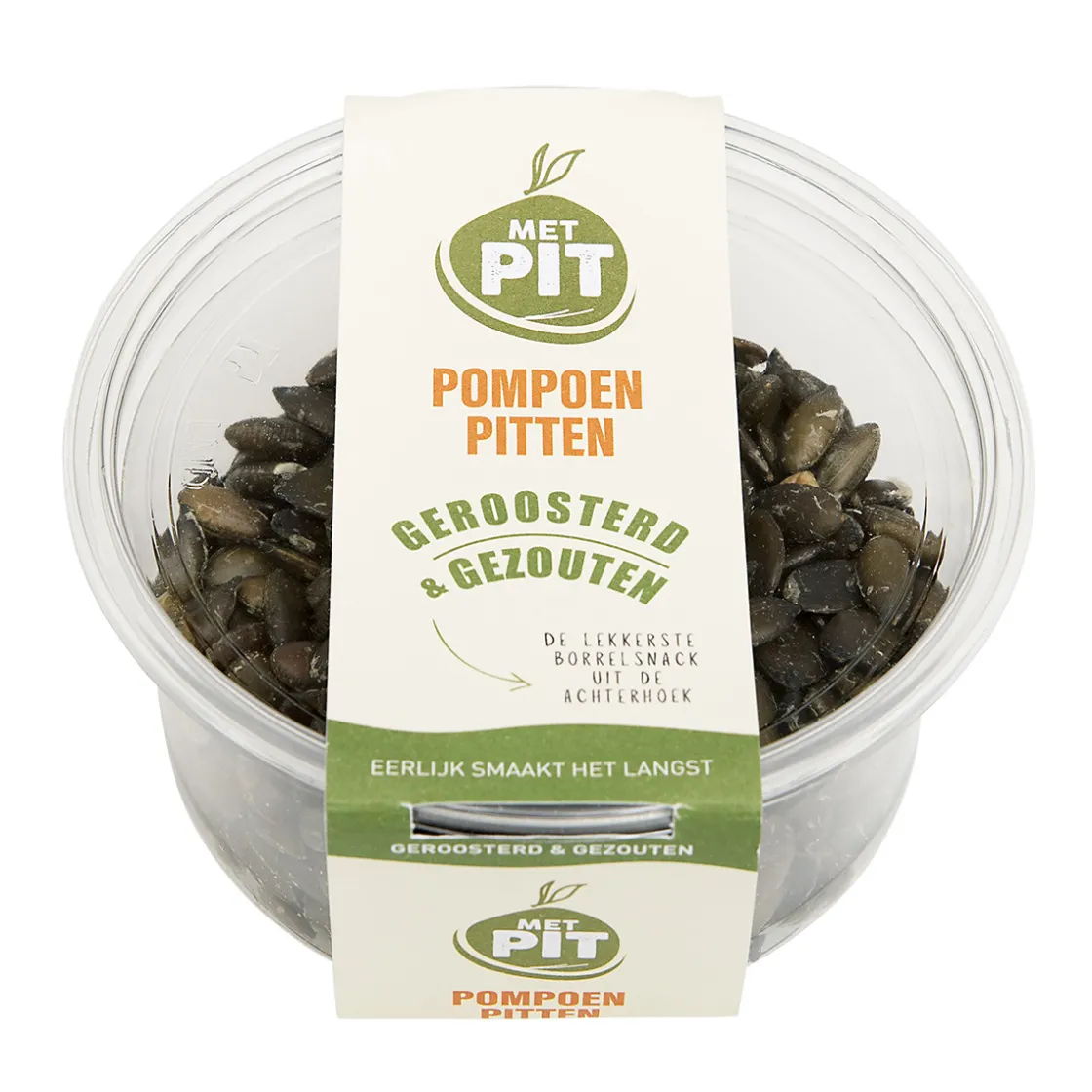 Met Pit Nederlandse Pompoenpitten Geroosterd & Gezouten 150g* Zaden, Granen, Noten En Vruchten