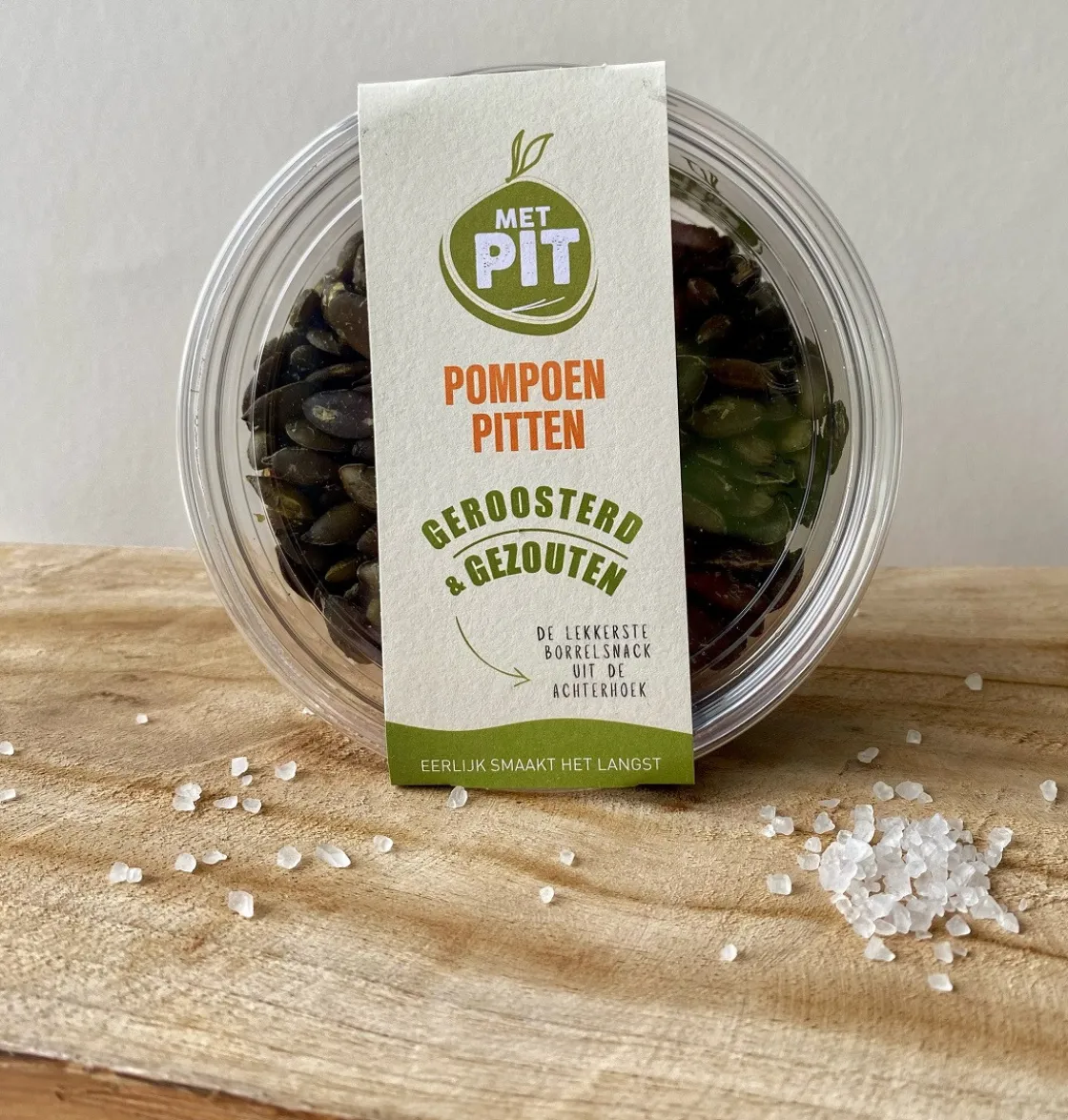 Met Pit Nederlandse Pompoenpitten Geroosterd & Gezouten 150g* Zaden, Granen, Noten En Vruchten